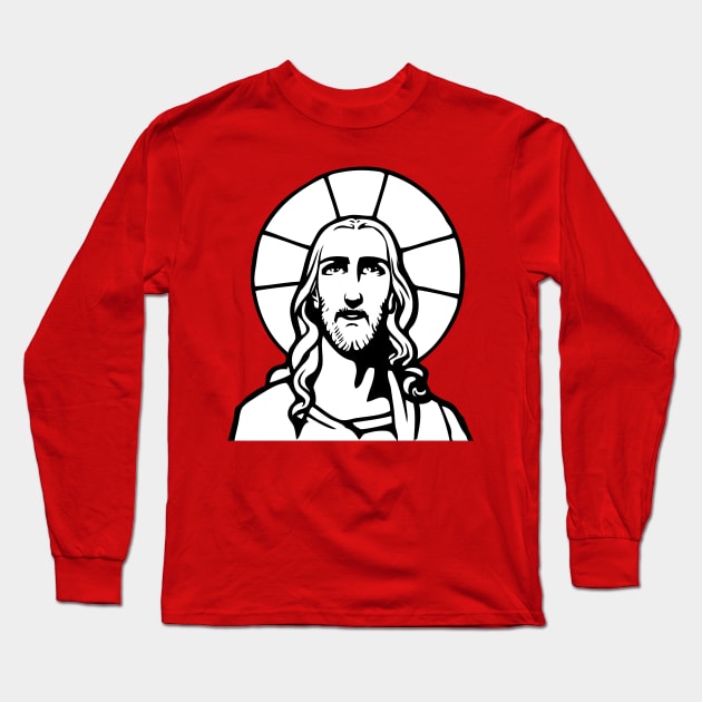 jesus christ Long Sleeve T-Shirt by Huggy Mauve